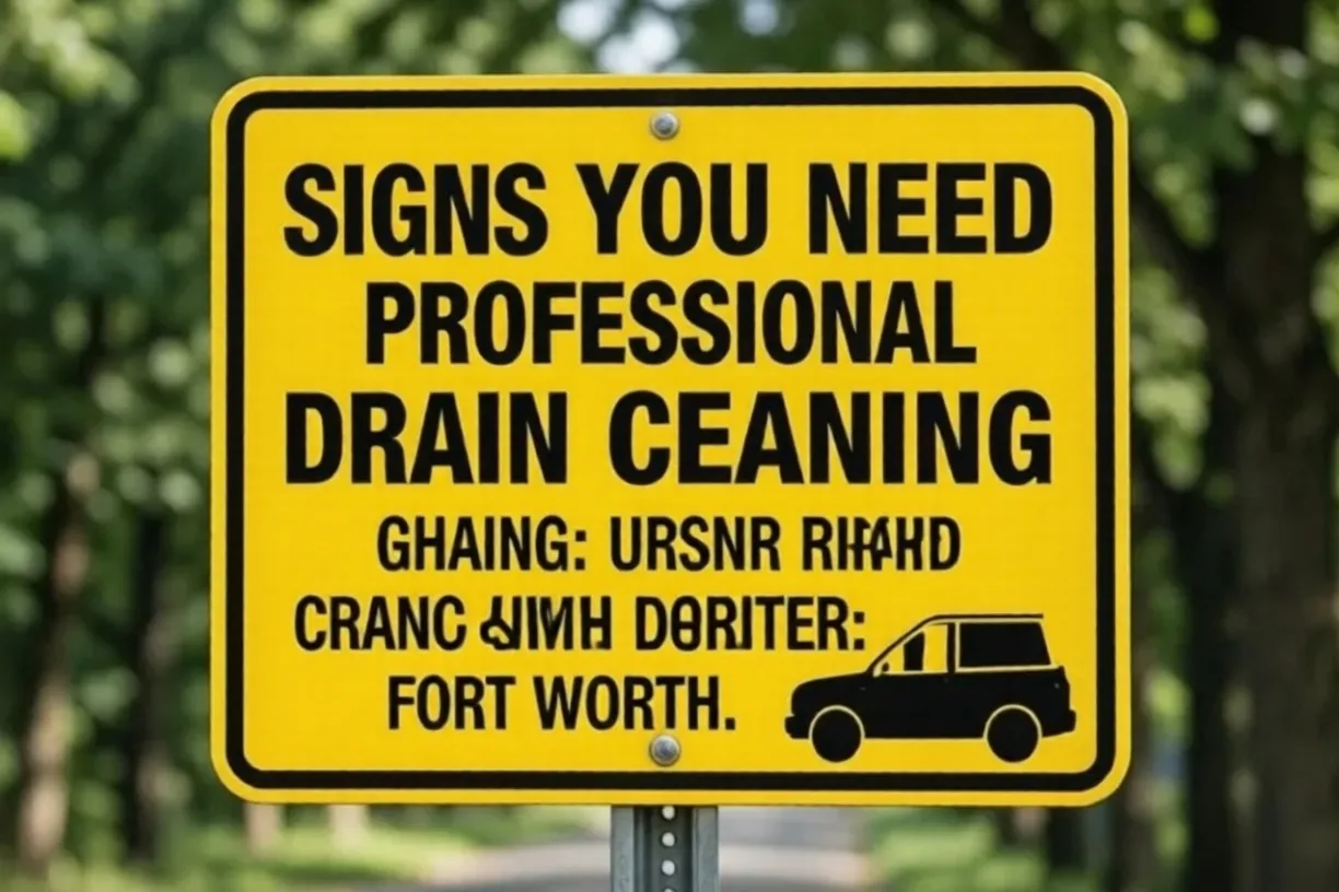 Top Signs You Need Professional Drain Cleaning in Fort Worth (Before It’s Too Late)